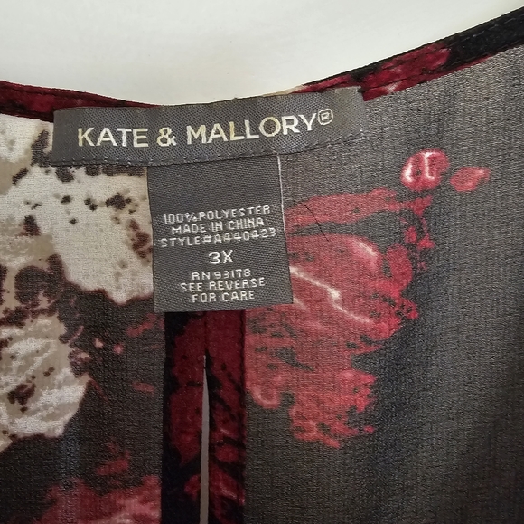 Kate & Mallory sheer floral long length cover up - Picture 4 of 6